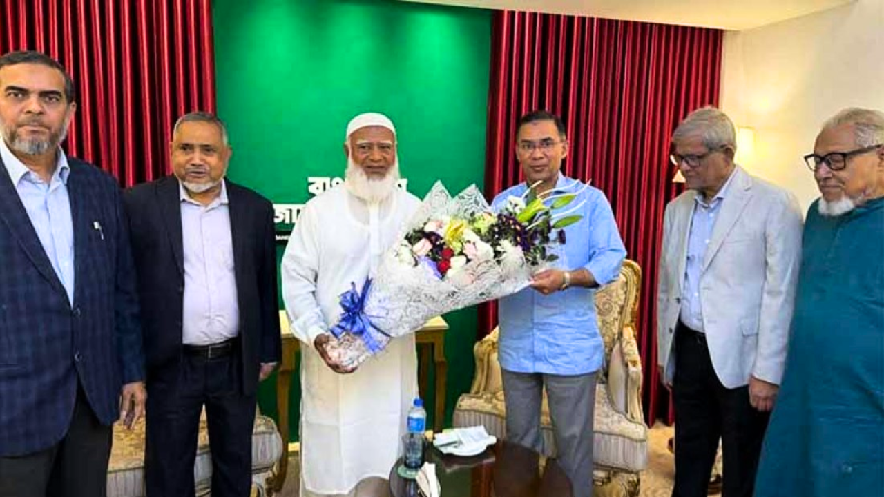 জামায়াত আমিরের বাসায় তারেক রহমান