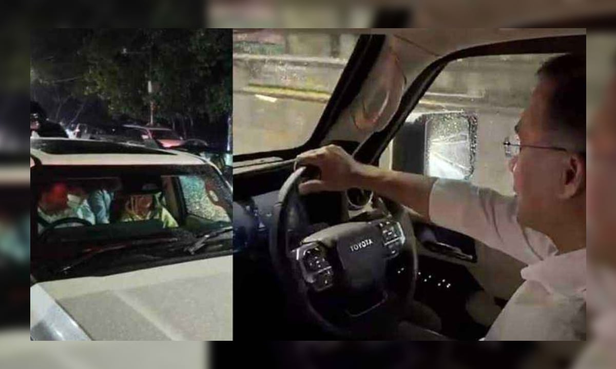 স্ত্রীকে নিয়ে গাড়ি চালিয়ে অনুষ্ঠানে গেলেন প্রধানমন্ত্রী