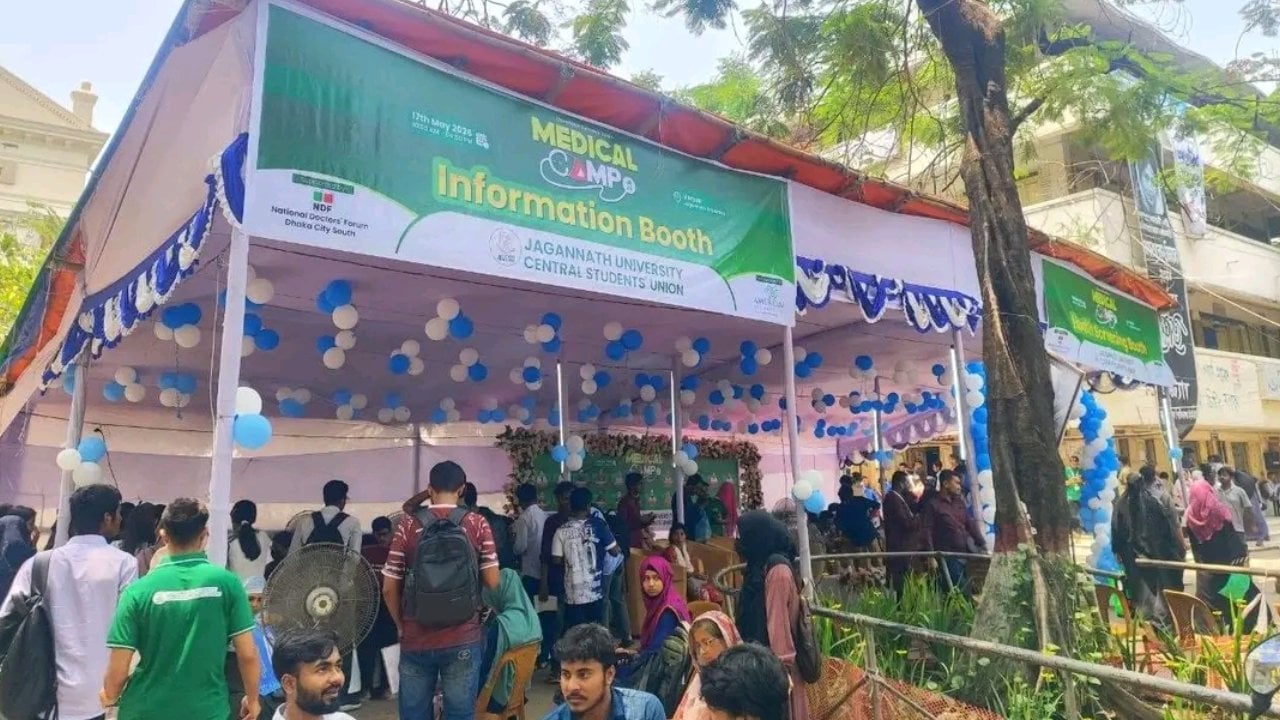 জকসুর উদ্যোগে দিনব্যাপী ফ্রি মেডিকেল ক্যাম্প অনুষ্ঠিত
