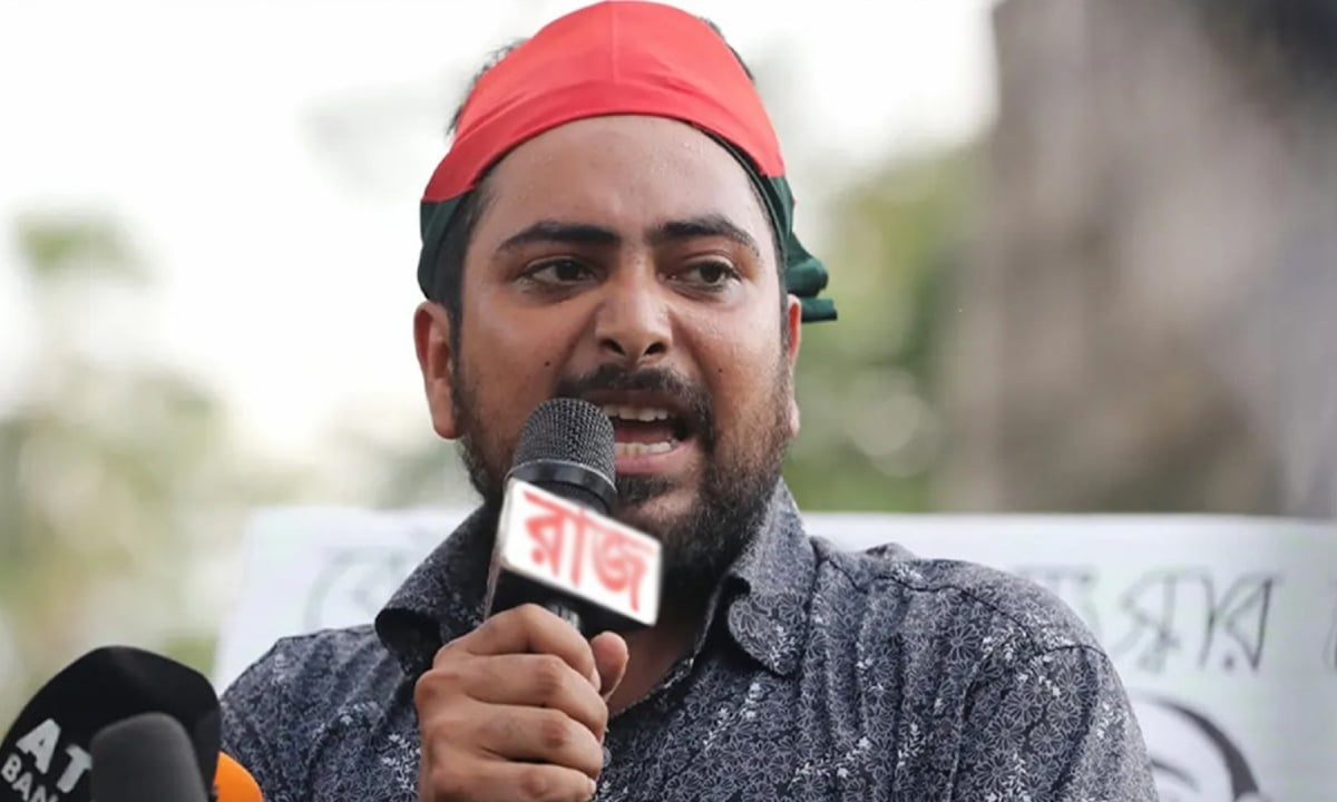 বাংলাদেশের নেতা নাহিদ ইসলাম: হাসনাত আব্দুল্লাহ