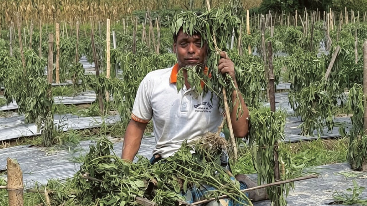 শত্রুতার বলি হলো স্বপ্নের মরিচ খেত