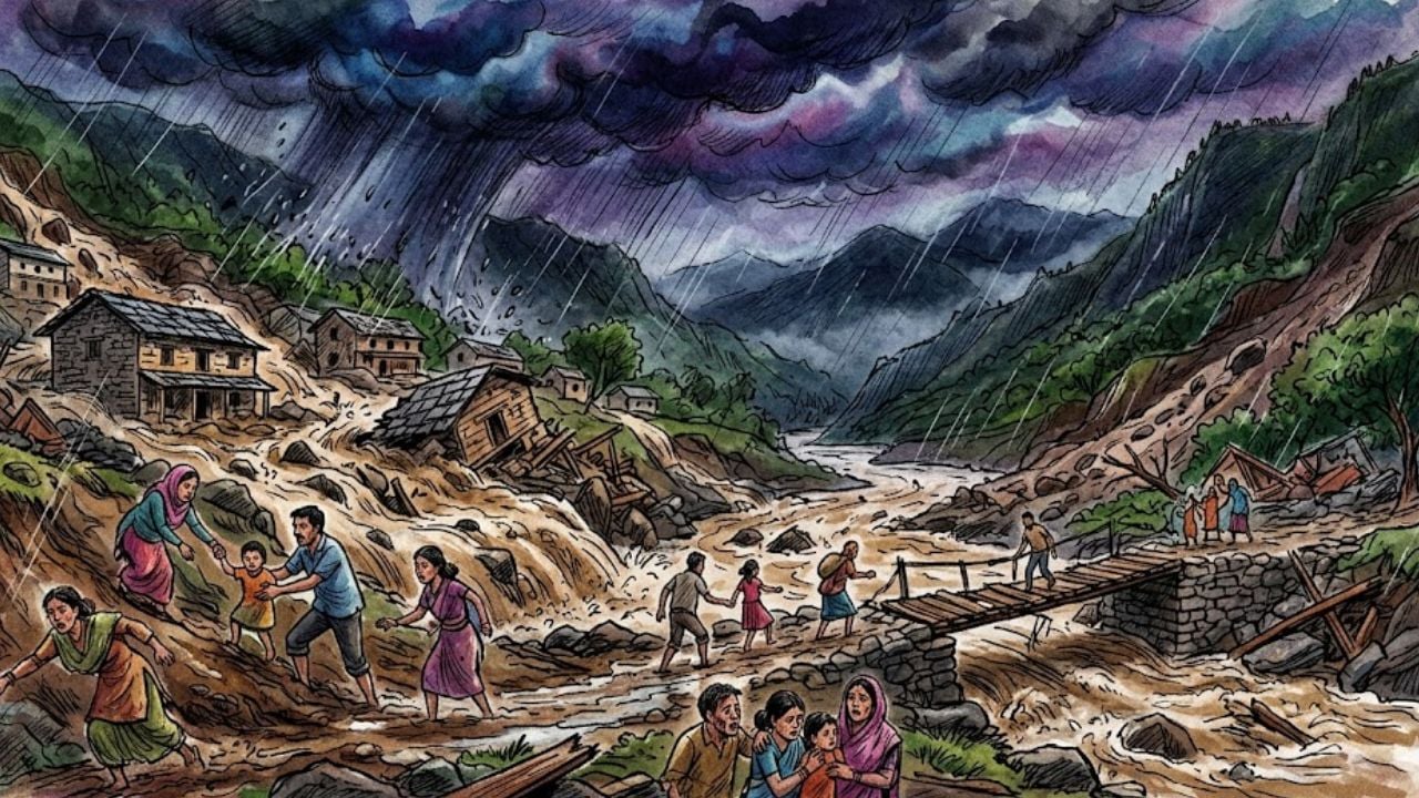 ফেনীতে ভয়াবহ মেঘ বিস্ফোরণ, বিপর্যস্ত জনজীবন