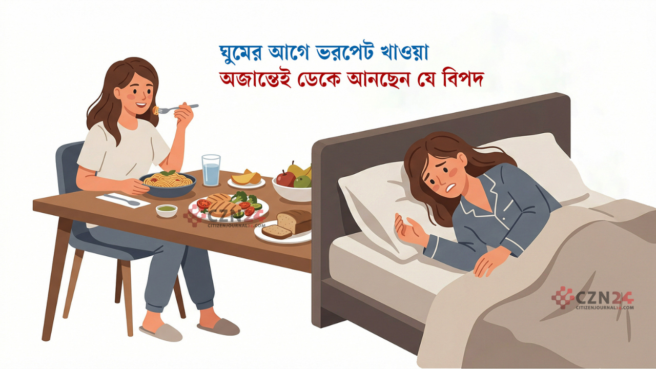 ঘুমের আগে ভরপেট খাওয়া, অজান্তেই ডেকে আনছেন যে বিপদ