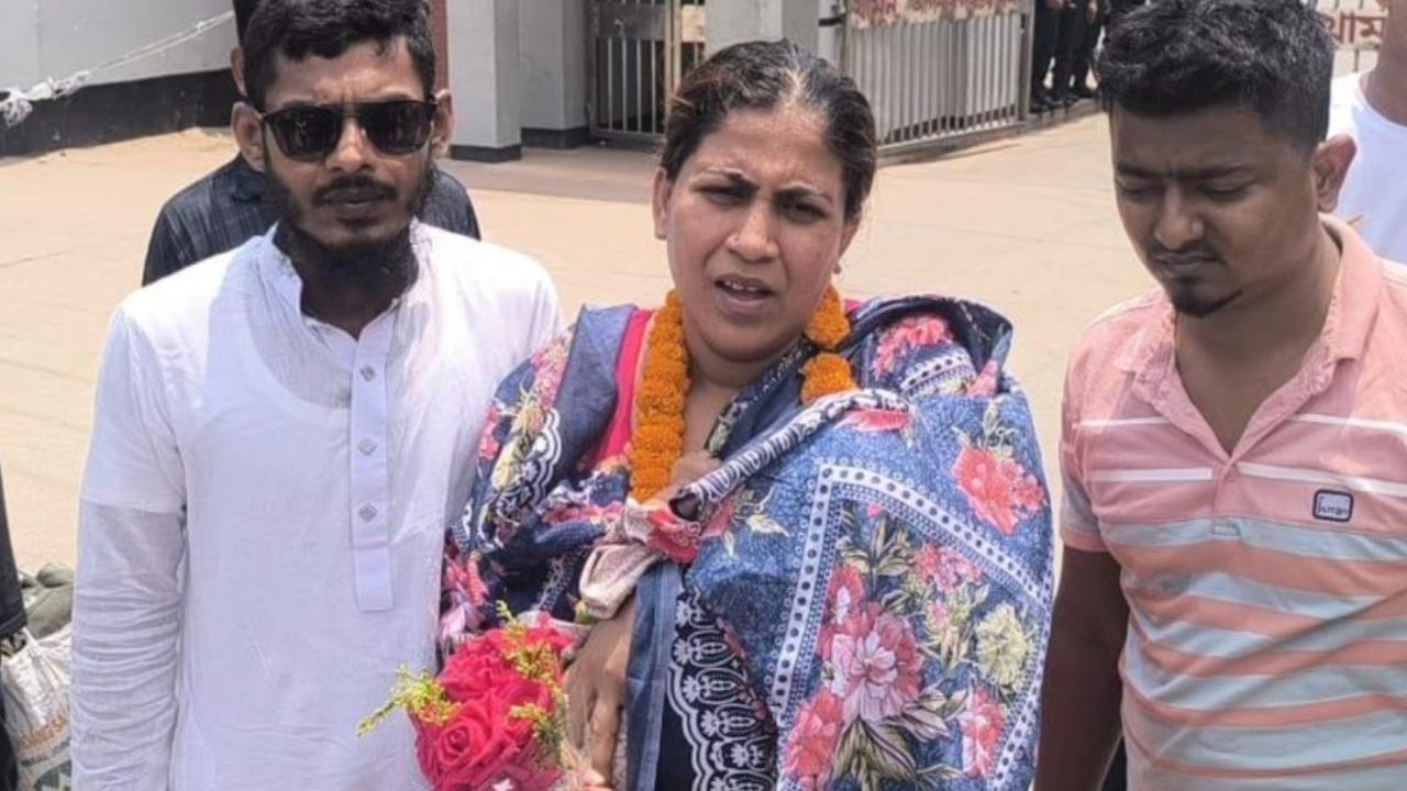 যুব মহিলা লীগের সেই নেত্রী শিশুসন্তানসহ জামিনে মুক্ত