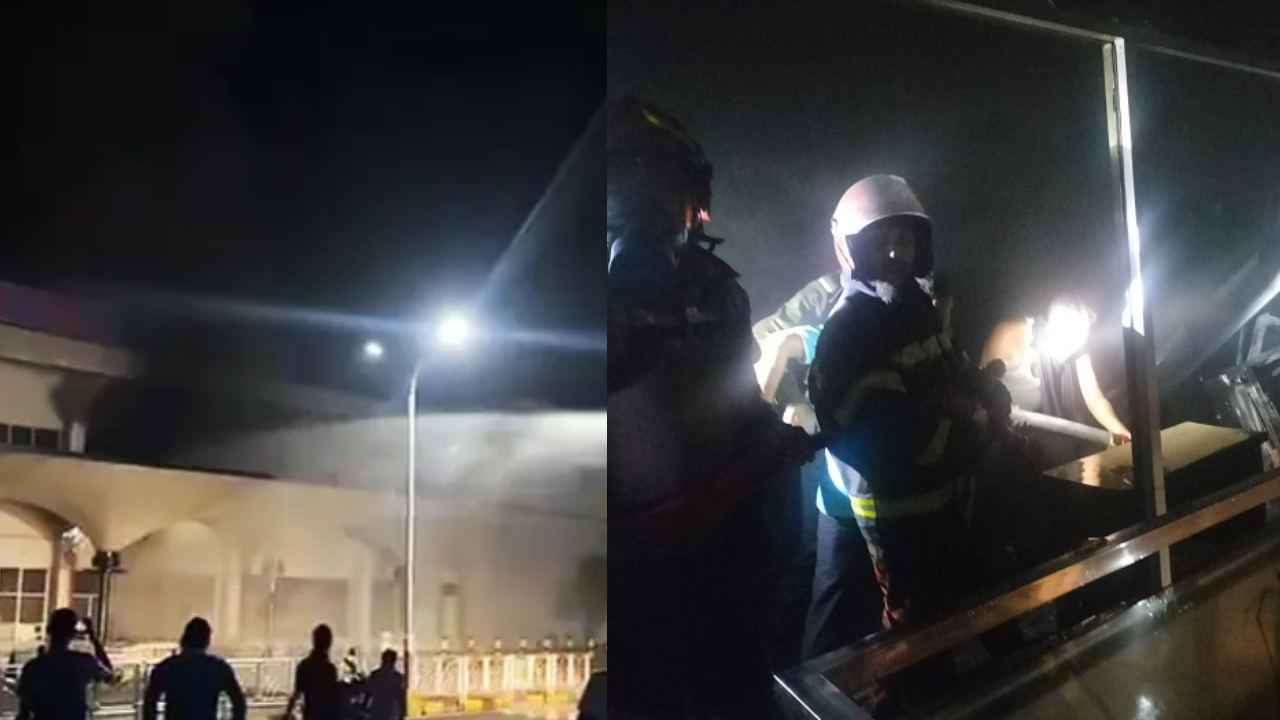 মধ্যরাতে সিলেট বিমানবন্দরে আগুন