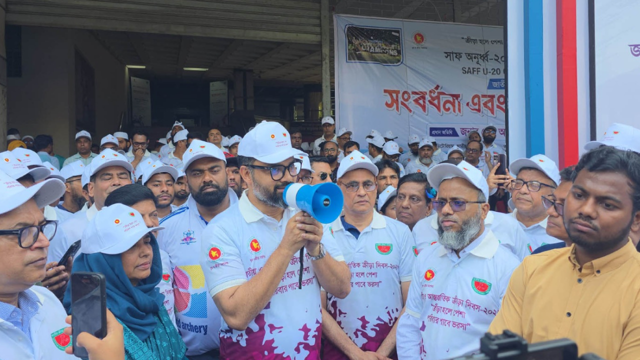 মাদকমুক্ত সমাজ গঠনে খেলাধুলার ভূমিকা অপরিসীম: আমিনুল হক