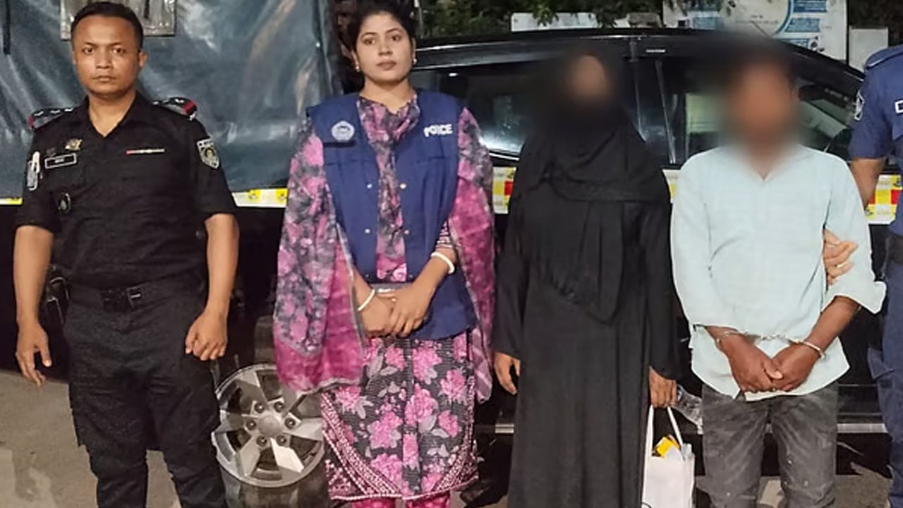 মাকে হত্যার পর আত্মগোপনে থাকা ছেলে-পুত্রবধূ গ্রেপ্তার