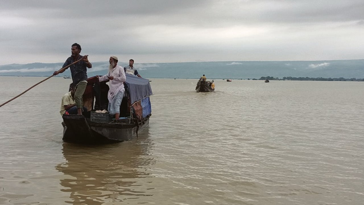 আবারও সুনামগঞ্জের নদী-হাওরে বাড়ছে পানি