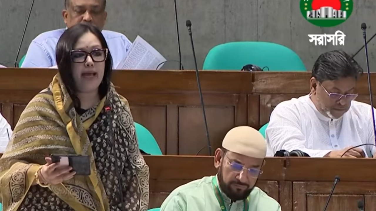 সরাইল উপজেলা হাসপাতাল নিজেই একটা রোগী: সংসদে রুমিন ফারহানা