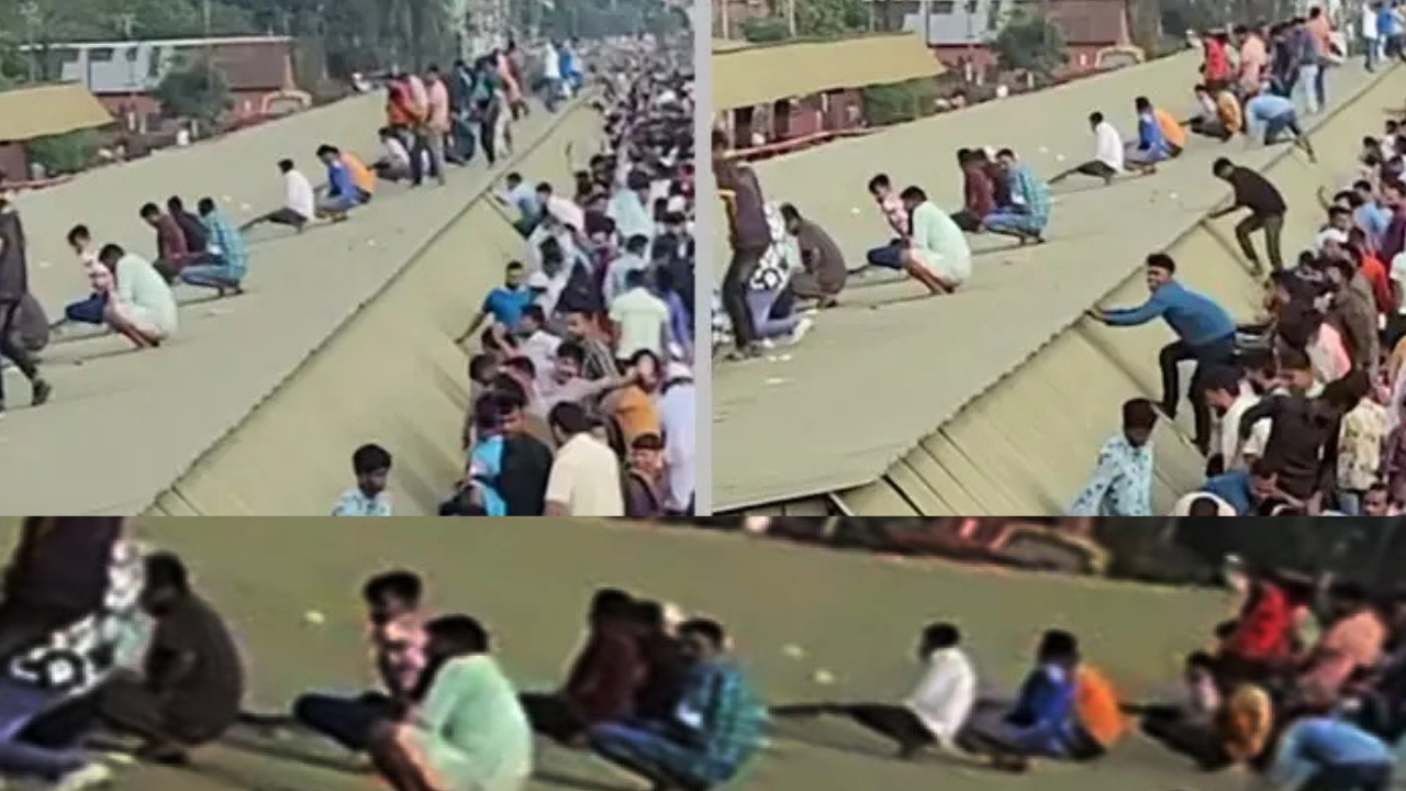 ট্রেন স্টেশনের ছাদে যাত্রীদের মূত্রত্যাগ, সমালোচনার ঝড়