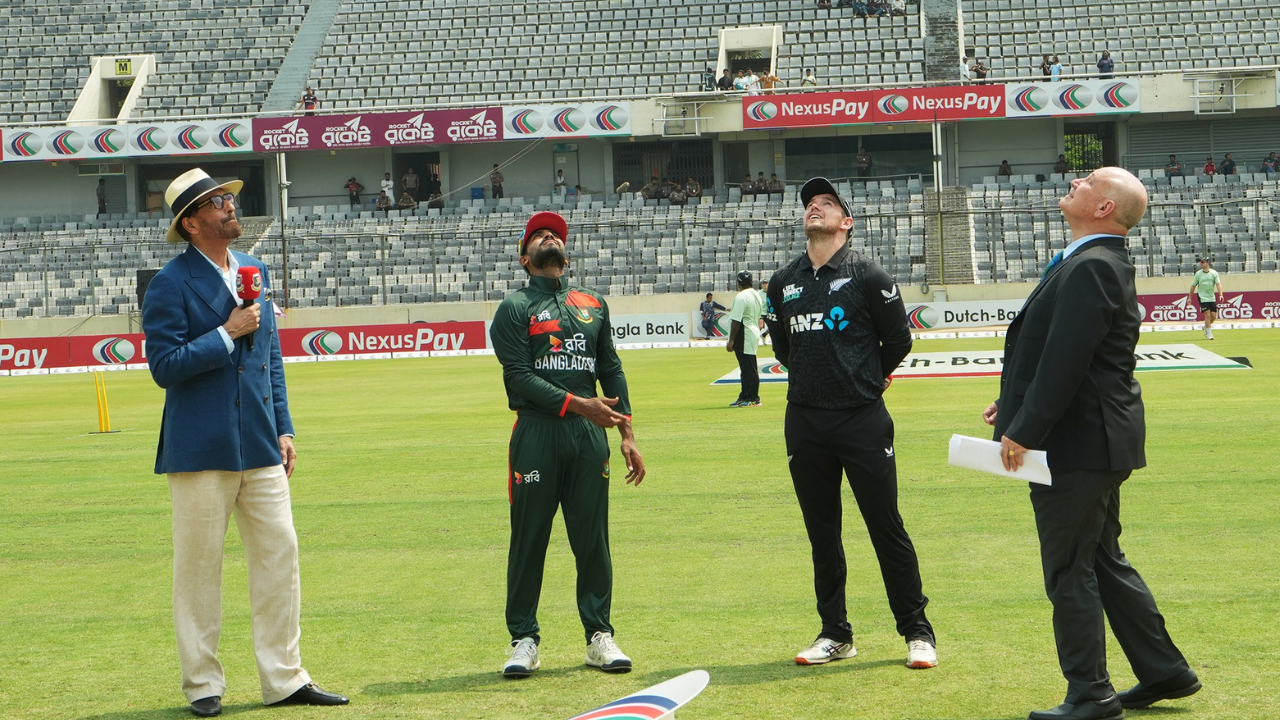 টস জিতে ব্যাটিংয়ে নিউজিল্যান্ড, বাংলাদেশ দলে এক পরিবর্তন
