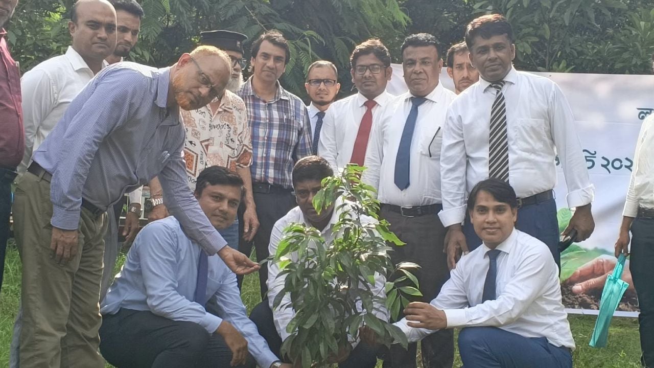 কুবিতে লংকাবাংলা ফাউন্ডেশনের উদ্যোগে বৃক্ষরোপণ