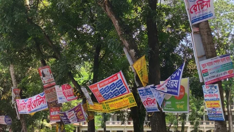 বিলবোর্ড-ব্যানারের পেরেকে ক্ষতবিক্ষত গাছ, নীরব প্রশাসন