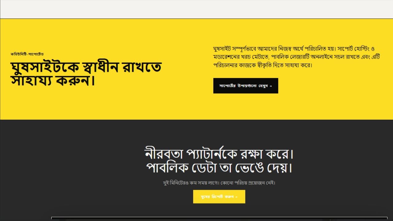 ‘ঘুষ.সাইট’-এ ২ দিনে ৮০৪ অভিযোগ, ঘুষ চেয়েছে ১৩ কোটি ৬৫ লাখ টাকা