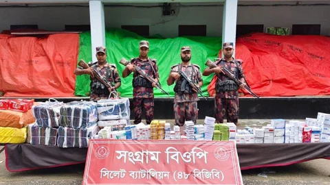 সিলেটে ৭৩ লাখ টাকার চোরাইপণ্য জব্দ